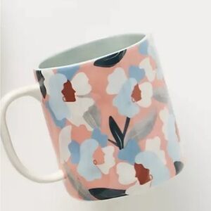 Anthropologie Maggie Stephenson Coffee Mug Cup Happiness Blooms From Within